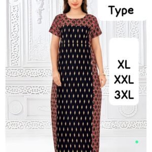 Black Pranjul Nighty