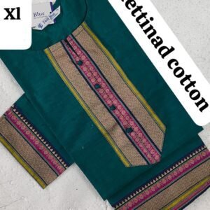 Green Chettinad Cotton Chudi Tops