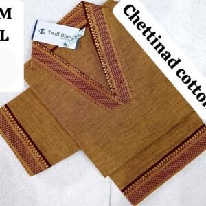 Marron Oven Chettinad Cotton Chudi Tops