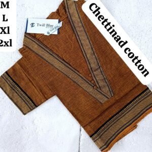 Copper Brown Chettinad Cotton Chudi Tops